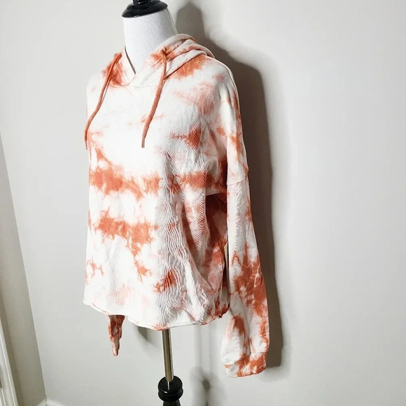 NWT Elan Pink Tie Dye Hoodie Sweatshirt M - Picture 3 of 10